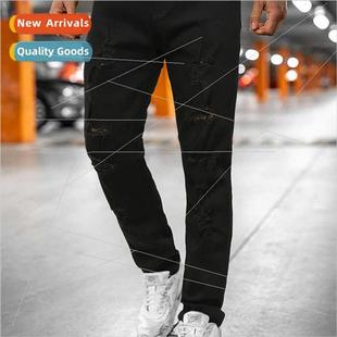 New spring ripped jeans black whe new wave jeans