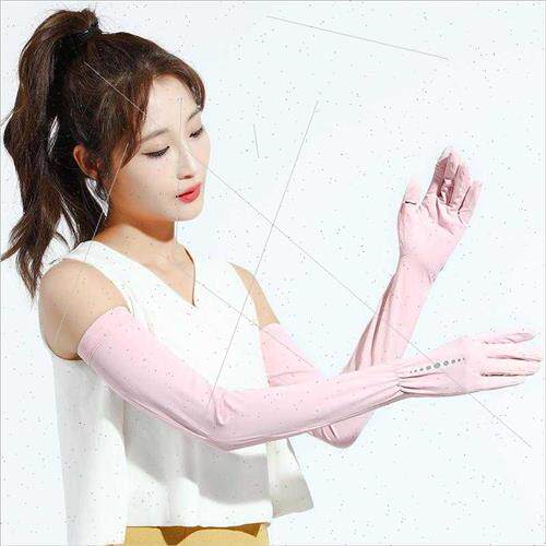 Ice silk sunscreen sleeve cover female summer ice sleeve UV