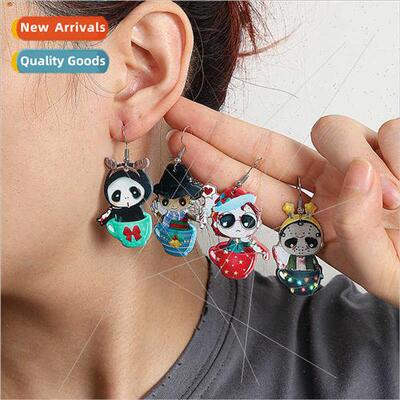 Europe Halloween earrings female ghost baby Christmas e teac