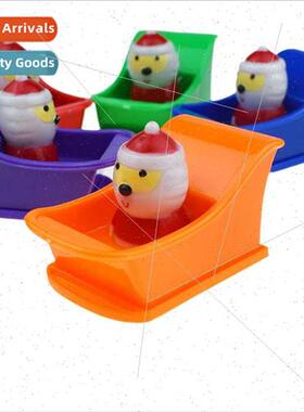 New colorful boomerang sleigh Santa Claus car model toy Chri