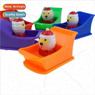 New colorful boomerang sleigh Santa Claus car model toy Chri