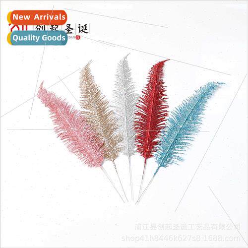 Christmas Christmas Gold Dust Leaf Festival Decoration Faux
