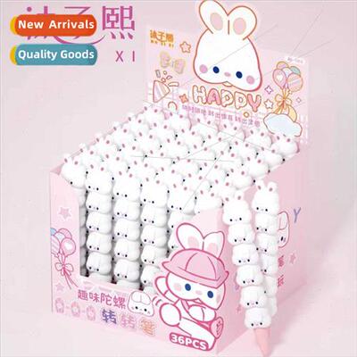 Creative cartoon rotary pen cute rotary decompression pen ne