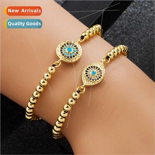 Europe fashion copper gold-plated zirconia micro-setting dev