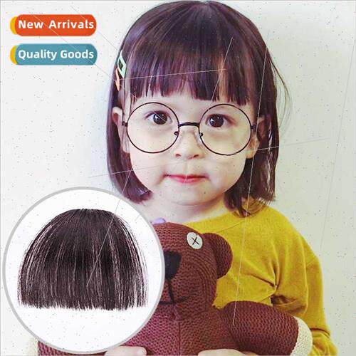 Kids wig bangs hair piece natural invisible eyebrow air bang