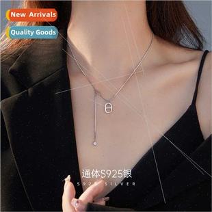 Pig Nose Zirconia lver Pendant che mple Women S925 Necklace