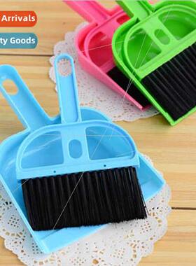 Plastic mini desktop cleaning wh dustpan small broom trash s