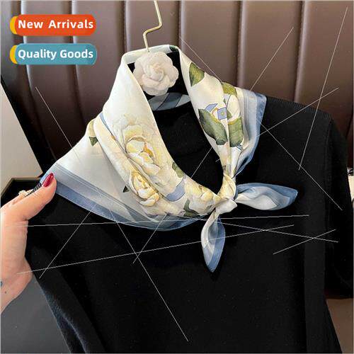 Flower small square scarf small silk scarf female high-grade