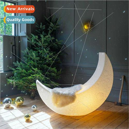 New moon lamp designer living room bedroom model room chaise