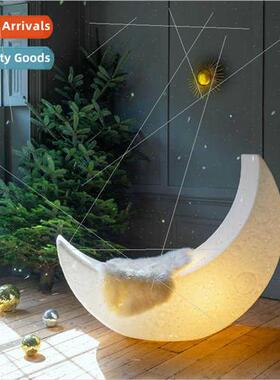New moon lamp designer living room bedroom model room chaise