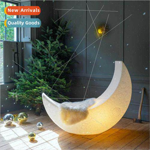New moon lamp designer living room bedroom model room chaise