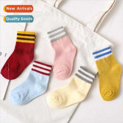 Spring summer Japanese striped children socks Breathable sha