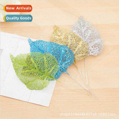 Christmas decorations gold dust leaves diy furnure wedding s