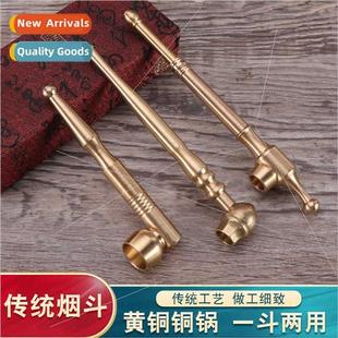 dual purpose dry Smoking tobacco brass pipe pouc Instruments