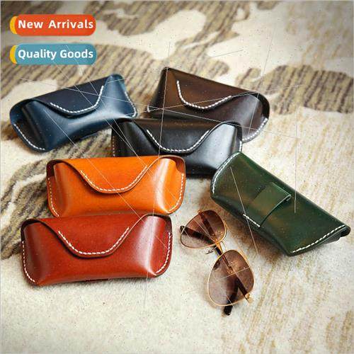 2024 new leather retro personalized eyeglasses case multi-fu