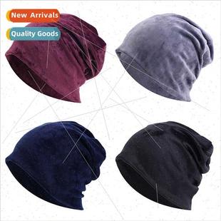 golden velvet pile winter ear color new Pure Autumn cap
