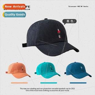 cap autumn cartoon duck mul embroidery tongue new Korean