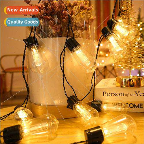 New led solar bulb light string garden patio atmosphere deco