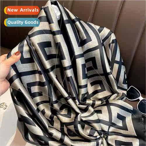 jin satin silk scarf women hundred wh new spring autumn suns