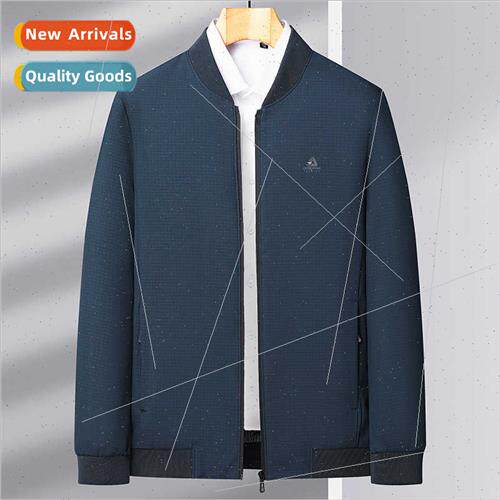 Dad jacket spring fall tops middle-aged men jackets 2023 new
