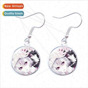 Anime Characters Tokyo Ghoul Time Gemstone Earrings Jeweller