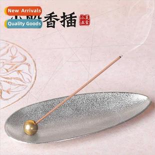 Creative alloy Japanese copper beads boat incense stick ince