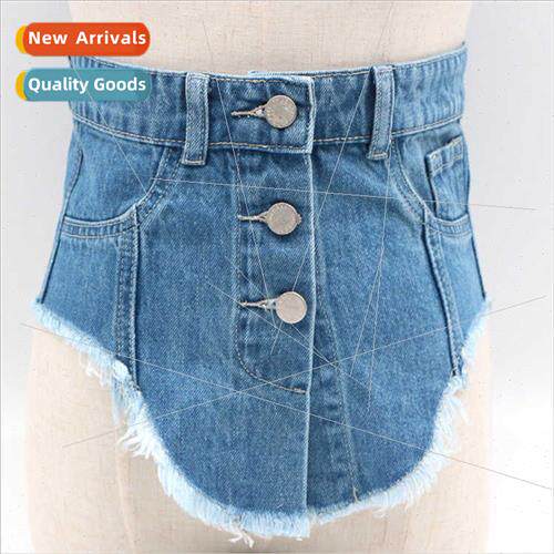 Europe fashion irregular feature cowboy tassel Ms. waist sea