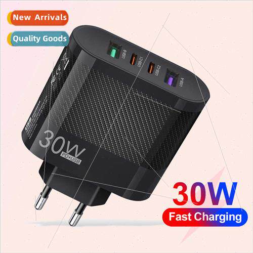 2USB 2 Type-c Standard 30W Cell Phone Charger Multi-Port Tra