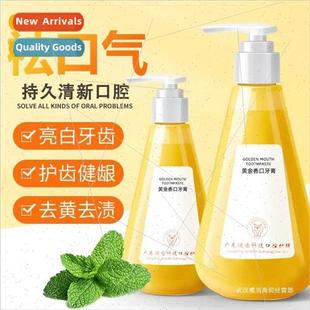 Mouth Fresh Golden Toothpaste Factor Breath Cleaning