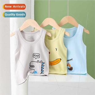 Lycra cotton new undershirt children work Summer single
