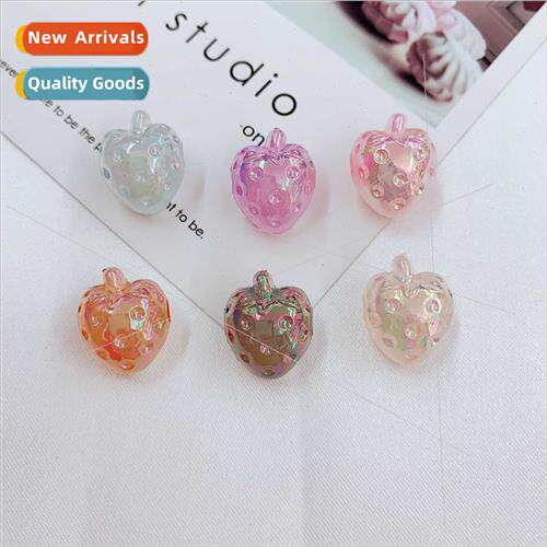 Handmade beads diy material AB color plated acrylic beads ho