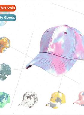2021 new tie-dye colourful baseball cap fashion sun hat men