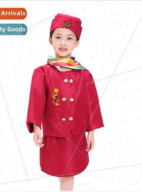 June 1 children stewardess costumes cosplay captain uni适用m