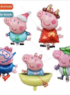 New piggy balloon boating diving green hat piggy peggy georg