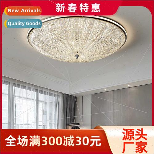 ght luxury crystal ceiling light master bedroom room light r