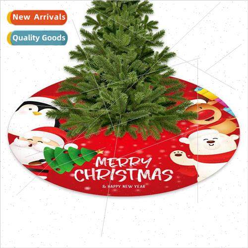 Christmas New Christmas Tree Skirt 90cm Flannel Christmas Tr