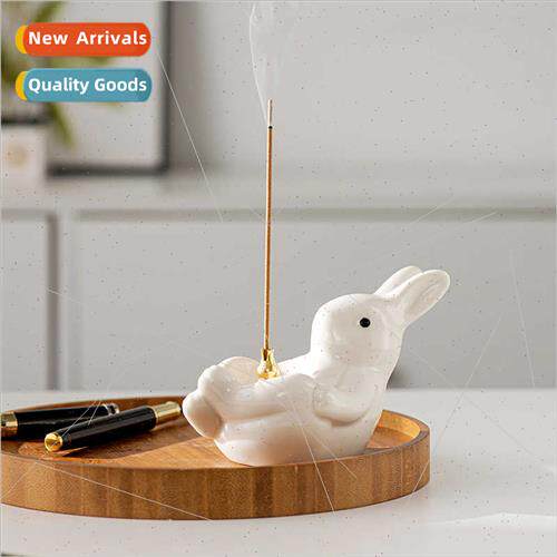 Modern cute rabb modeling ceramic incense stick incense hold
