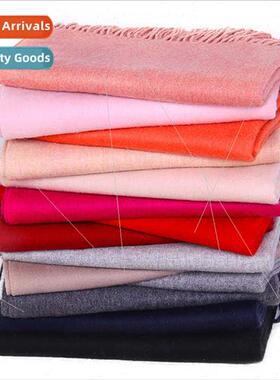 2019 Autumn Winter New Women Solid Color Wool Scarf Lambswoo