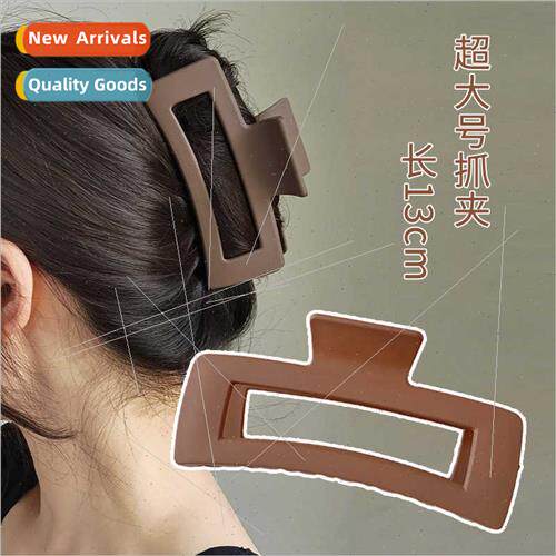 Summer frosted oversized square scrunchies female back head