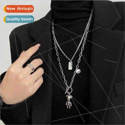 ins cold wind multi-layer wear tide necklace female male hip