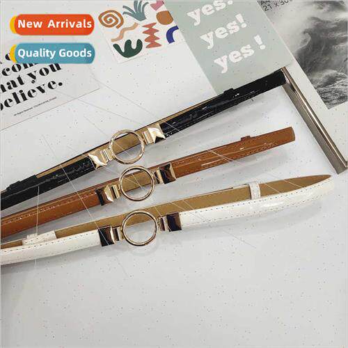 Snap adjustable belt fine dress simple round ring hanging bu