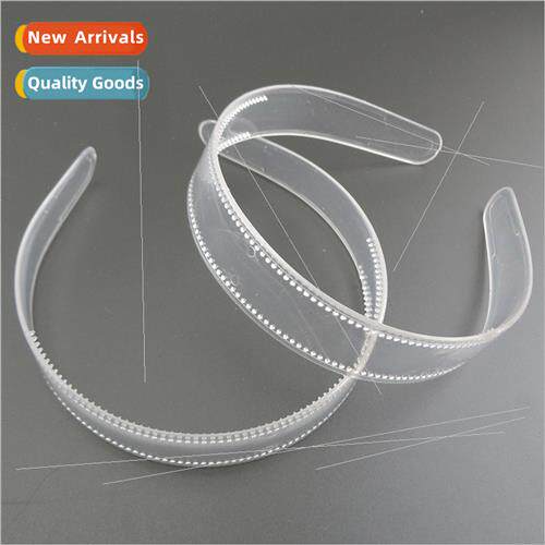 10PCS 2.5cm Clear Plastic Headbands wh Teeth  Transpa