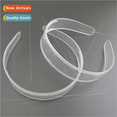 10PCS 2.5cm Clear Plastic Headbands wh Teeth  Transpa