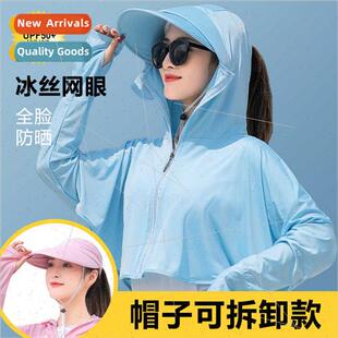 2023 new sunscreen jacket female summer thin cycling air con