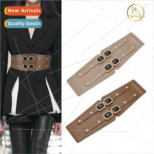 Belt Women Dress Wide Waist Seal Black Decoration Skirt Oute