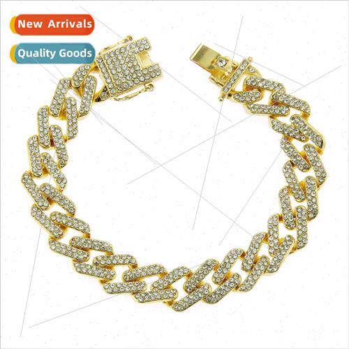 AccessoriesCharms Colorful Rhinestones Cuban Bracelet Bracel