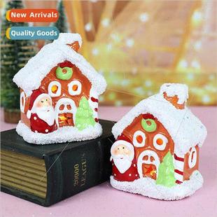 LED light emting New Santa decorations cabin Claus Christmas