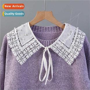 female hundred fall small summer shawl collar cotton false