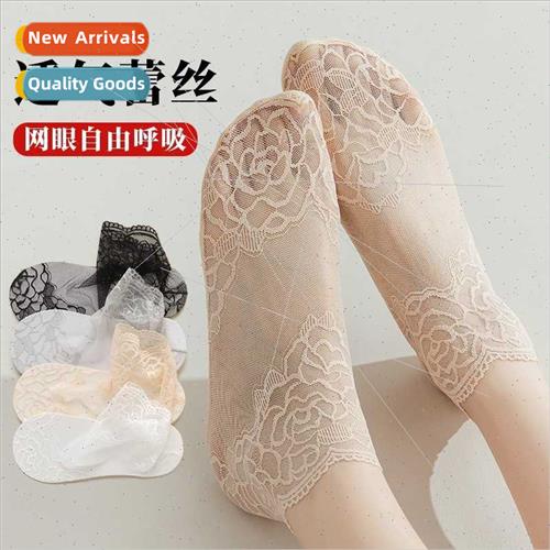 Socks female summer thin black mid-calf socks ins tide outsi