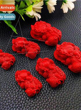 Cinnabar carving brave diy brave bracelet beads anklet acces